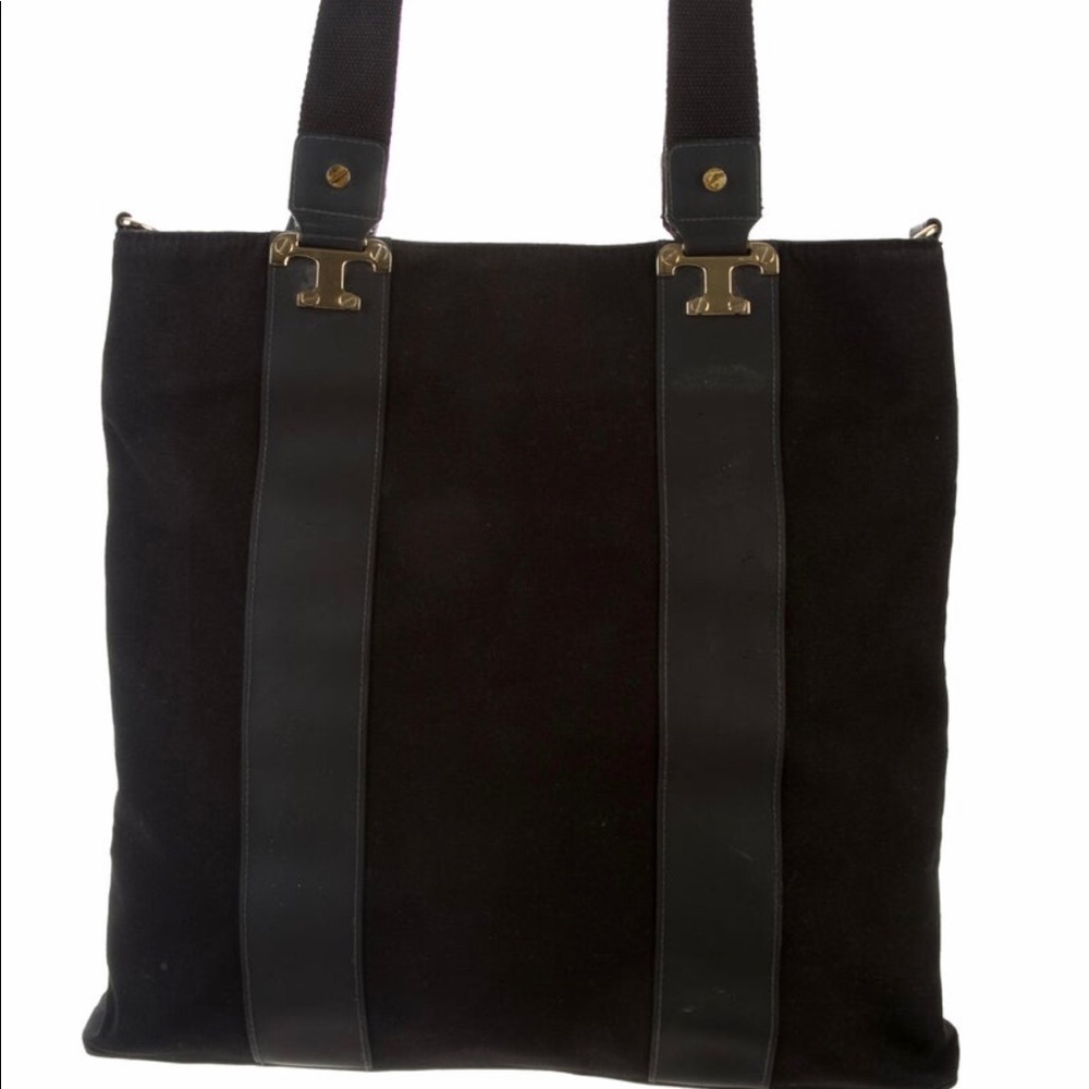 Tory Burch “ISSA” tote detachable long strap